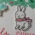 Christmas 2015 – Christmas Card Making – Lawn Fawn Cute Bunny Merry Christmas Card Idea with Snowflakes